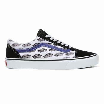 Damske Tenisky Vans Blur Boards Old Skool Čierne/Kráľovská Modrá VA19NYEJR